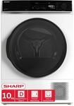 Sharp KD-PRO0S7GWD-DE W&auml;schetrockner, 10kg, D, WiFi, 15 Programme inkl.