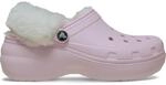 Crocs Classic Platform Fuzz Lined Clog 41-42 EU Pink Milk