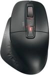 CHERRY Stream Mouse Ultimate, Kabellose Ergonomische Maus, Schwarz 