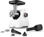 Bosch MultiPower Serie 6 Fleischwolf MFWS607W, 2 Lochscheiben (4,5 und 8 mm),