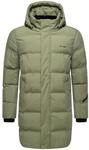 STONE HARBOUR Herren lange Steppjacke warmer Wintermantel mit wasserdichtem