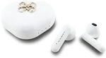 CG Mobile Guess Kopfh&ouml;rer TWS 4G Metal Logo Bluetooth 5.4 In-Ear Kabellos (Wei&szlig;)