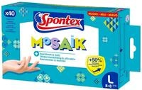 Spontex Mosaik Einmalhandschuhe aus Nitril, latexfrei, ungepudert, besonders