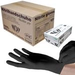 SFM &reg; BLACKLETS GRIP+ Nitril : XS, S, M, L, XL schwarz puderfrei F-tex
