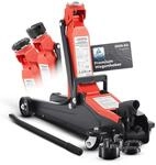 Arebos Hydraulischer Rangierwagenheber 2T | Flachheber 85-385 mm | inkl. 4