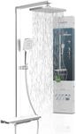 Sch&uuml;tte HAWAII Duschsystem mit Thermostat und Glasablage, Duschset mit 30x20cm