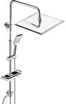 JOHO Edelstahl Duschsystem ohne Armatur, Regendusche Duschset Wassersparend mit