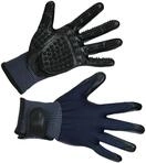 Kerbl Pet Putz-und Massagehandschuh schwarz/blau, One Size