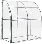 [en.casa] Gew&auml;chshaus Juta Tomatengew&auml;chshaus 100 x 200 x 215 cm Foliengew&auml;chshaus