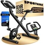 SPORTANA&reg; Heimtrainer Fahrrad EAGLE 2-2in1 Ausdauer Ergometer - Klappbar - LCD