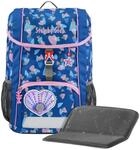 Step by Step Rucksack-Set Kid Reflect &bdquo;Seashell Pearl, blau-rosa, mit Sitzkissen,