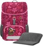Step by Step Rucksack-Set Kid &bdquo;Wild Horse Nora, rosa-rot, mit Sitzkissen,