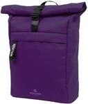 Walker Classic Rucksack Roll Top Purple Velvet mit Hauptfach, Laptopfach,