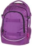 Walker Schulrucksack Fame 2.0 "Uni Plum" mit 2 F&auml;chern, Vorderfach mit Organizer,