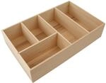Fackelmann Schubkasten Einsatz 20 cm, Buchenholz &ndash; Ideal f&uuml;r Kleine...