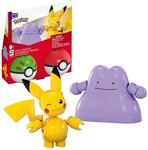 MEGA Pok&eacute;mon Actionfigur Bauspielzeug-Set, Pok&eacute;ball 2er-Pack, Pikachu und...