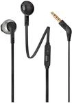 JBL Tune 205 Kopfh&ouml;rer mit Kabel und Mikrofon, flaches Kabel, Einhandbedienung,
