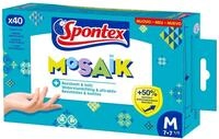 Spontex Mosaik Einmalhandschuhe aus Nitril, latexfrei, ungepudert, besonders
