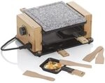 Kela Raclette/Stein BEDRETTO &ndash; Granit schwarz, 4 Personen, Raclette-Grill mit