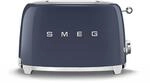 Smeg, 2x2 TSF01NBEU -Toaster, 2 Schlitze f&uuml;r 2 Scheiben, 6 Vergoldungsniveaus,