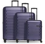 Pactastic Hartschalen Koffer-Set 3-teilig | hochwertiges Polypropylen Material | mit