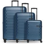 Pactastic Hartschalen Koffer-Set 3-teilig | hochwertiges Polypropylen Material | mit