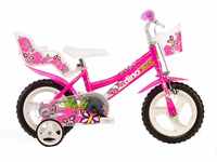 Dino Bikes Mädchen Kinderfahrrad pink Mädchenfahrrad – 12 Zoll | TÜV...