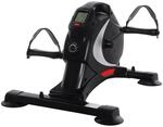 SPORTNOW Pedaltrainer leiser Mini Heimtrainer mit 8 Stufen Magnetwiderstand