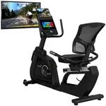 Skandika Liege-Ergometer P14 Comfort | Heimtrainer Fahrrad mit Touchscreen,