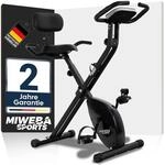 Miweba Sports Heimtrainer Fahrrad klappbar | Hometrainer leise bis 150 kg mit