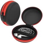 EAZY CASE Universal Tasche f&uuml;r In-Ear Kopfh&ouml;rer mit Netzfach - Hardcase