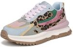 Blowfish Malibu Leo Schn&uuml;rschuhe f&uuml;r Damen, Blau/Leopardenmuster, Mittel, EU 36