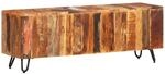 Bussandri Exclusive - TV-Schrank 110x30x40 cm Altholz Massiv