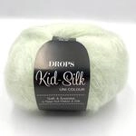 DROPS Knitting Kid Silk - Geb&uuml;rstetes Mohair - 4-lagiges Griffgarn - 47 Pistazie Ice