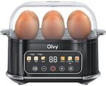 Olvy automatischer Eierkocher 6 Eier &ndash; Profi 6-in-1 Eierkocher mit LCD-Timer und