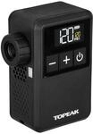 Topeak E Booster Digital Mini Elektrische Fahrradpumpe Schwarz, kompakte Akku