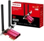 Mercusys MA37BE Wi-Fi 7 WLAN Karte f&uuml;r PC, BE6500 Tri-Band PCIE Adapter, Bluetooth