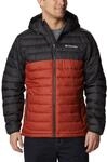 Columbia Powder Pass Kapuzenjacke f&uuml;r Herren, Warp Red, Hai, XXL