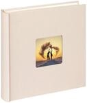 walther design Fotoalbum chamois 30 x 30 cm mit Cover-Ausstanzung, Fun FA-208-W