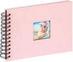 walther design Fotoalbum rosa 23 x 17 cm Spiralalbum mit Cover-Ausstanzung, Fun