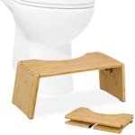 Relaxdays Toilettenhocker, klappbar, Stuhlgang Unterst&uuml;tzung, WC Hocker Erwachsene,
