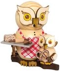 Drechslerei Kuhnert Rauchfigur/R&auml;ucherfigur - Eule Weihnachtsb&auml;ckerei mit...