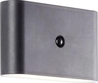 Brilliant Xino G80605/06 LED-Au&szlig;enwandleuchte mit Bewegungsmelder LED LED fest