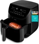 MEDION Airfryer XXL 6.6 L - Hei&szlig;luftfritteuse mit Fleischthermometer, leiser