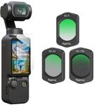 SMALLRIG Magnetisches ND-Filterset Nur f&uuml;r DJI Osmo Pocket 3, Set ND8, ND64,...