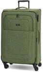REDOLZ gro&szlig;er Weichschalen Koffer f&uuml;r Damen & Herren | Leichter Trolley 79 cm mit 4