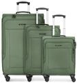 Franky Koffer-Set 3-teilig f&uuml;r Damen und Herren | Reise-Trolleys 48 x 31 x 79...
