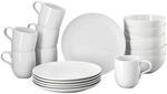 Rosenthal Joyn, weiss, 18 -tlg. Porzellanset, Teller, Schalen, Becher mit Henkel,