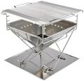 Groenberg Katla Grill L I 45 x 44 x 45 cm I kompakter Holzkohlegrill aus Edelstahl