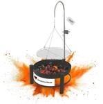 Lemodo Schwenkgrill mit Feuerschale &ndash; Holzkohlegrill mit h&ouml;henverstellbarem